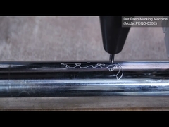 دستگاه های علامت گذاری کامل لیزر Dot PEQD-030E علامت گذاری بر روی لوله فولاد ضد زنگ 32 میلی متر