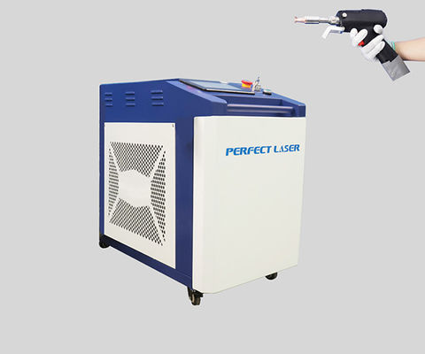 دستگاه جوشکاری لیزری دستی کامل لیزر سیستم جوشکاری لیزر قابل حمل با عملکردهای 4 در 1 برای تمیز کردن و برش جوشکاری فلزی