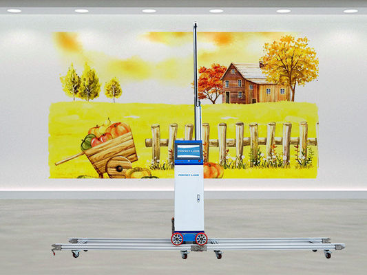 چاپگر دیواری دو سر 64 ㎡ در ساعت دستگاه چاپ دیواری با سرعت بالا برای نقاشی دیواری و دکوراسیون